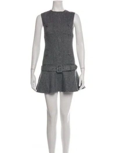 Pre-owned Self-portrait 2026 Mini Dress W/ Tags In Grey