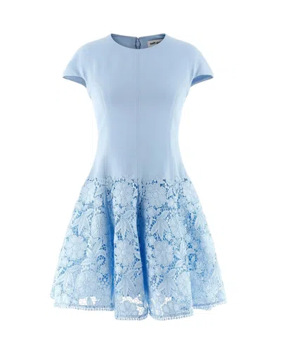 SELF-PORTRAIT LIGHT BLUE LACE DRESS
