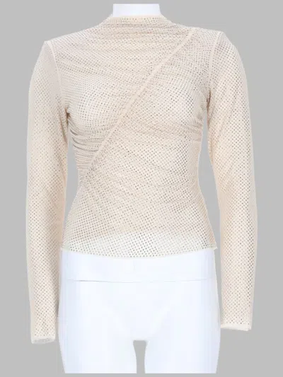Self-portrait Crystal-embellished Blouse In Multi