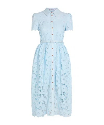 Self-portrait Elegant Mini Dress For Effortless Style In Blue