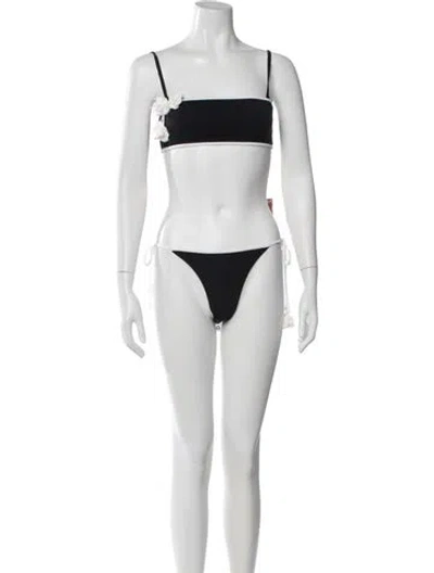 Pre-owned Self-portrait Bikini W/ Tags In Black