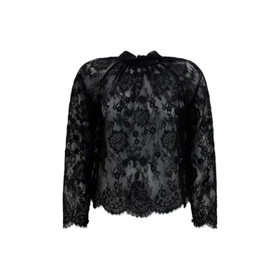 Self-portrait Black Polyamide Blouse