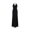 Self-portrait Black Viscose Cocktail Dress In Black
