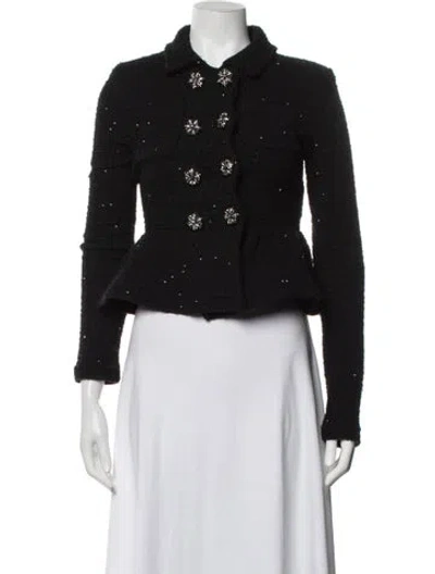 Pre-owned Self-portrait Blazer In Black
