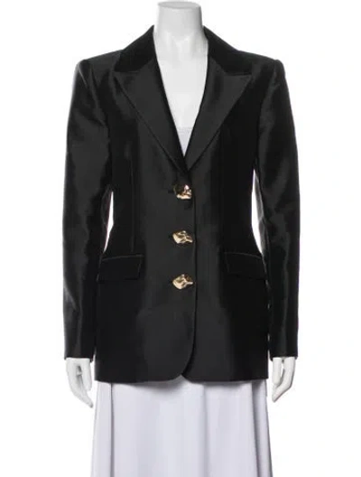 Pre-owned Self-portrait Blazer In Blue