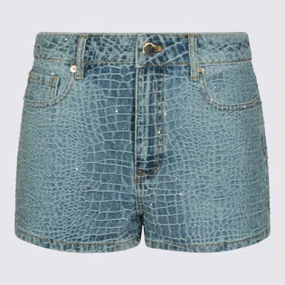 Self-portrait Blue Denim Shorts