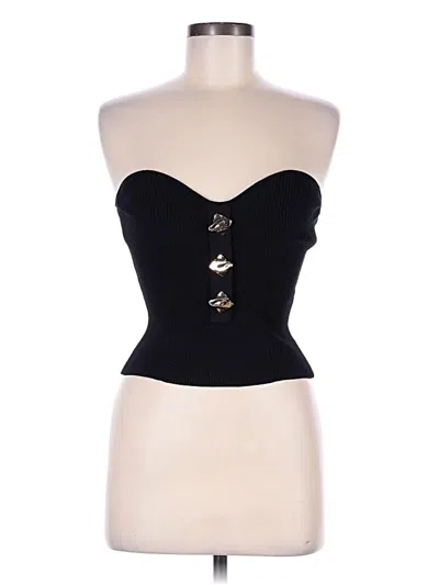 Pre-owned Self-portrait Bodysuit In Black