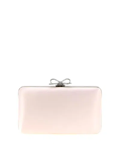 Self-portrait Bolso Clutch In Color Carne Y Neutral