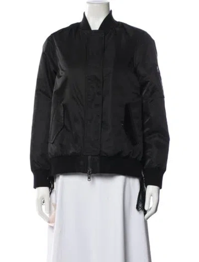 Pre-owned Self-portrait Bomber Jacket W/ Tags In Black