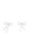 Self-portrait Bow Dangle Earrings In Silver