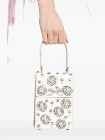 Self-portrait Bow-embellished Tote Bag In Multi