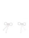 Self-portrait Bow Dangle Earrings In Silver