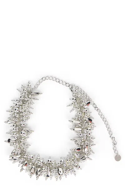 Self-portrait Bracelet With Charms In Silver