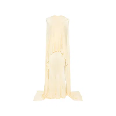 Self-portrait Cape-detail Racer-back Maxi Dress In Animal Print