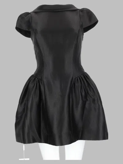 Self-portrait Cap-sleeve Mini Dress In Black