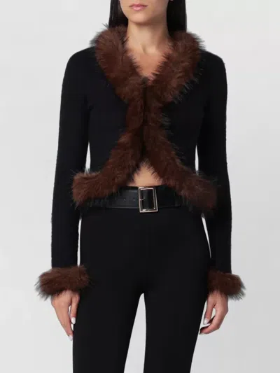 Self-portrait Cardigan In Black