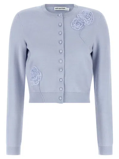 Self-portrait Cardigan In Blue
