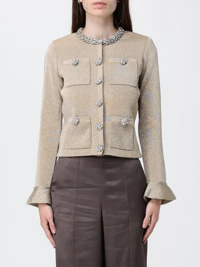 Self-portrait Cardigan Woman  In Brown