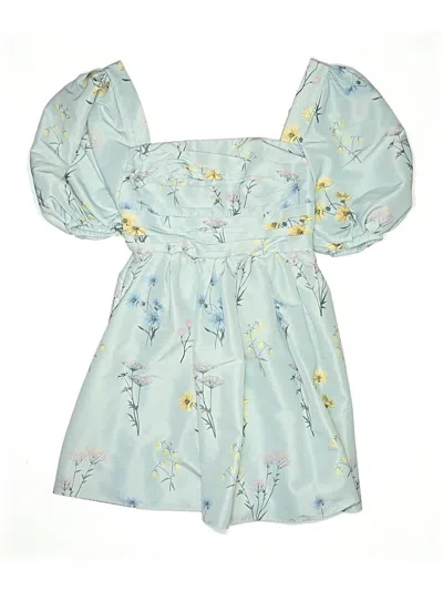 Pre-owned Self-portrait Casual Dress In Blue