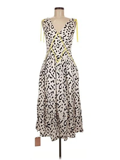 Self-portrait Casual Dress In Ivory