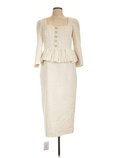 Self-portrait Casual Dress In Neutral