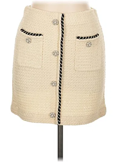 Pre-owned Self-portrait Casual Skirt In Ivory