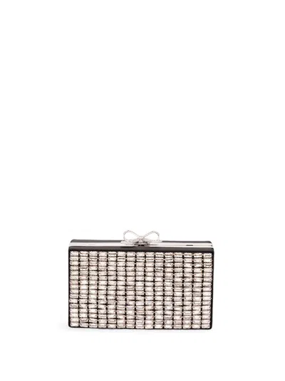 Self-portrait Chainmail Clutch Bag In Red