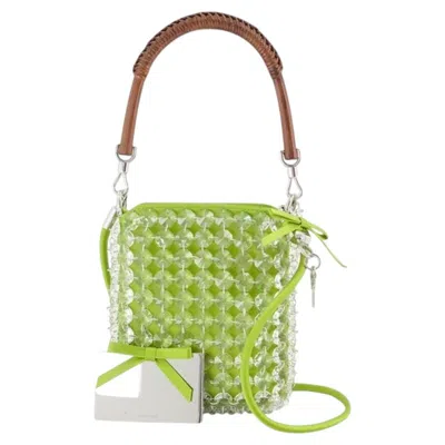 Pre-owned Self-portrait Chandelier Teapot Mini Bag � Green
