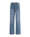 Self-portrait Womens Self Portrait Rhinestone Straight-leg Denim Jeans In Blue