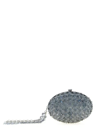 Self-portrait Clutch In Silver