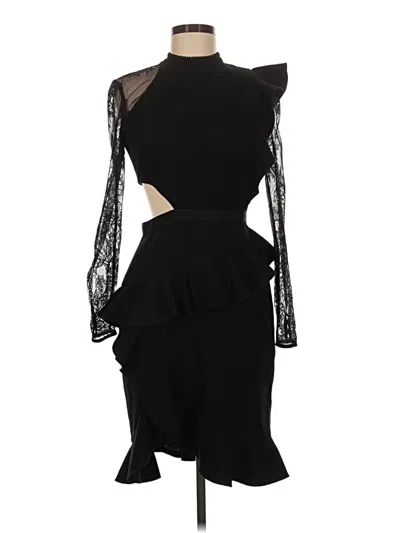 Self-portrait Cocktail Dress In Black