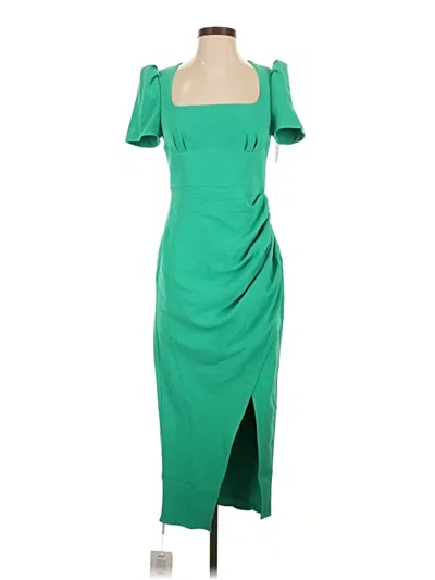 Self-portrait Cocktail Dress In Green
