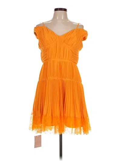 Pre-owned Self-portrait Cocktail Dress In Orange