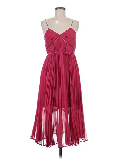 Pre-owned Self-portrait Cocktail Dress In Red