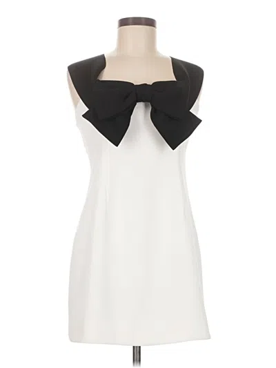 Pre-owned Self-portrait Cocktail Dress In White