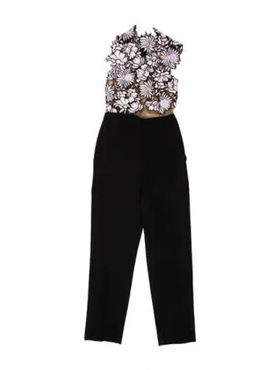 Pre-owned Self-portrait Crew Neck Jumpsuit In Black