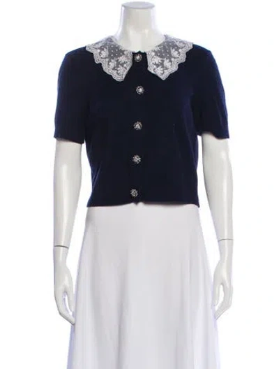 Pre-owned Self-portrait Crew Neck Sweater In Multi