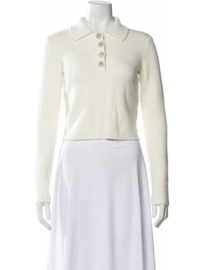 Pre-owned Self-portrait Crew Neck Sweater In Neutral