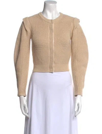 Pre-owned Self-portrait Crew Neck Sweater In Neutral
