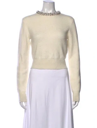Pre-owned Self-portrait Crew Neck Sweater In Neutrals