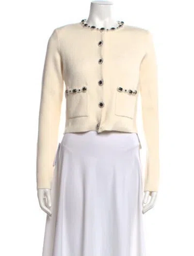 Pre-owned Self-portrait Crew Neck Sweater W/ Tags In Neutral