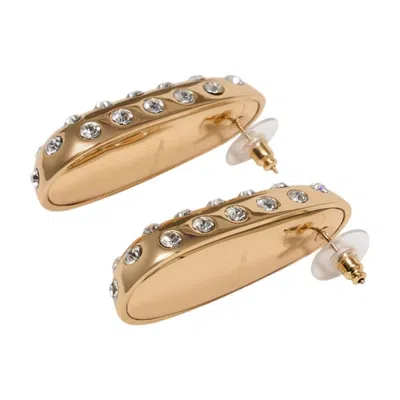 Self-portrait Crystal Bar Earrings In Multi