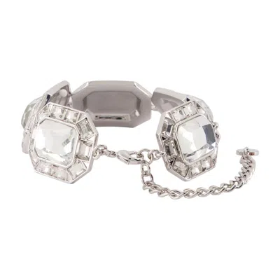 Self-portrait Crystal Bracelet In White