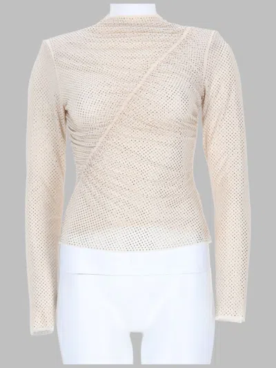 Self-portrait Crystal-embellished Blouse In Multi