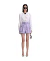 Self-portrait Crystal-embellished Blouse In Multi