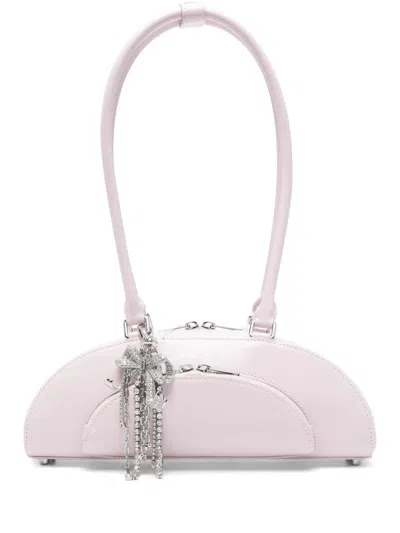 Self-portrait Curved Charm Shoulder Bag In Pattern