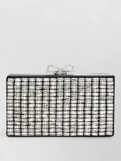 Self-portrait Diamante Clutch Bag In Red