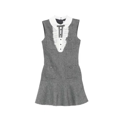 Self-portrait Dress In Gray