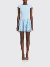 Self-portrait Womens Self Portrait Cap-sleeve Crepe And Lace Mini Dress In Multi