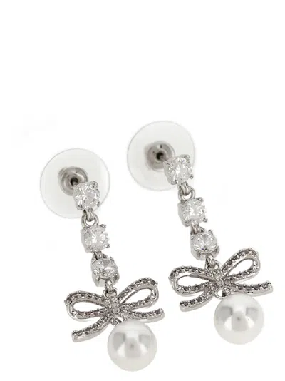 Self-portrait Earrings In Silver
